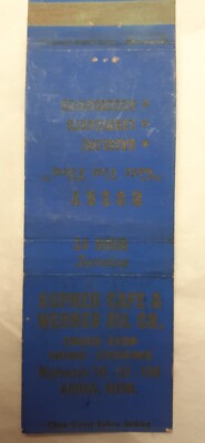 Matchbook cover MN Anoka - Gopher Café and Werner Oil Co.