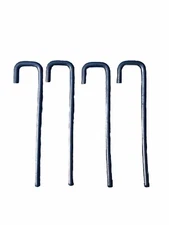 [4] CUSTOM 5/16" X 7-1/2" SOUTHERN STYLE J-HOOK  EXHAUST  MUFFLER PIPE HANGERS