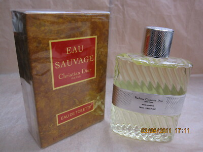 Christian Dior Eau Sauvage EDT 100ml Splash Vintage Very RARE for
