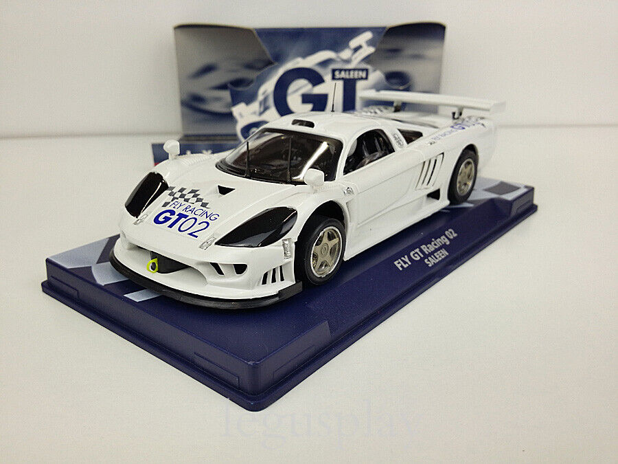 Slot Car Scalextric Fly 07021 Saleen Gt Racing 02 White Fly 03