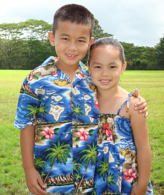 RJC Boys Hibiscus Hawaiian 2-Piece Cabana Set - Tropical Island Outfit