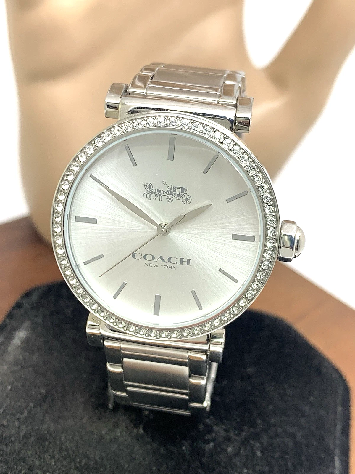 Orologio Coach Donna 14503577 Quarzo Gemma Quadrante Argento Acciaio Inox 34mm