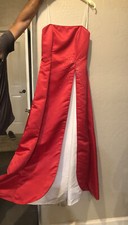 Large Ball Gown/prom Dress Juniors Large Fiesta Brand Red