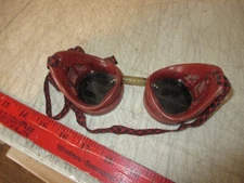 A.I Vintage Steam Punk Welding Goggles w/ Dark Green Lenses, Made U.S.A