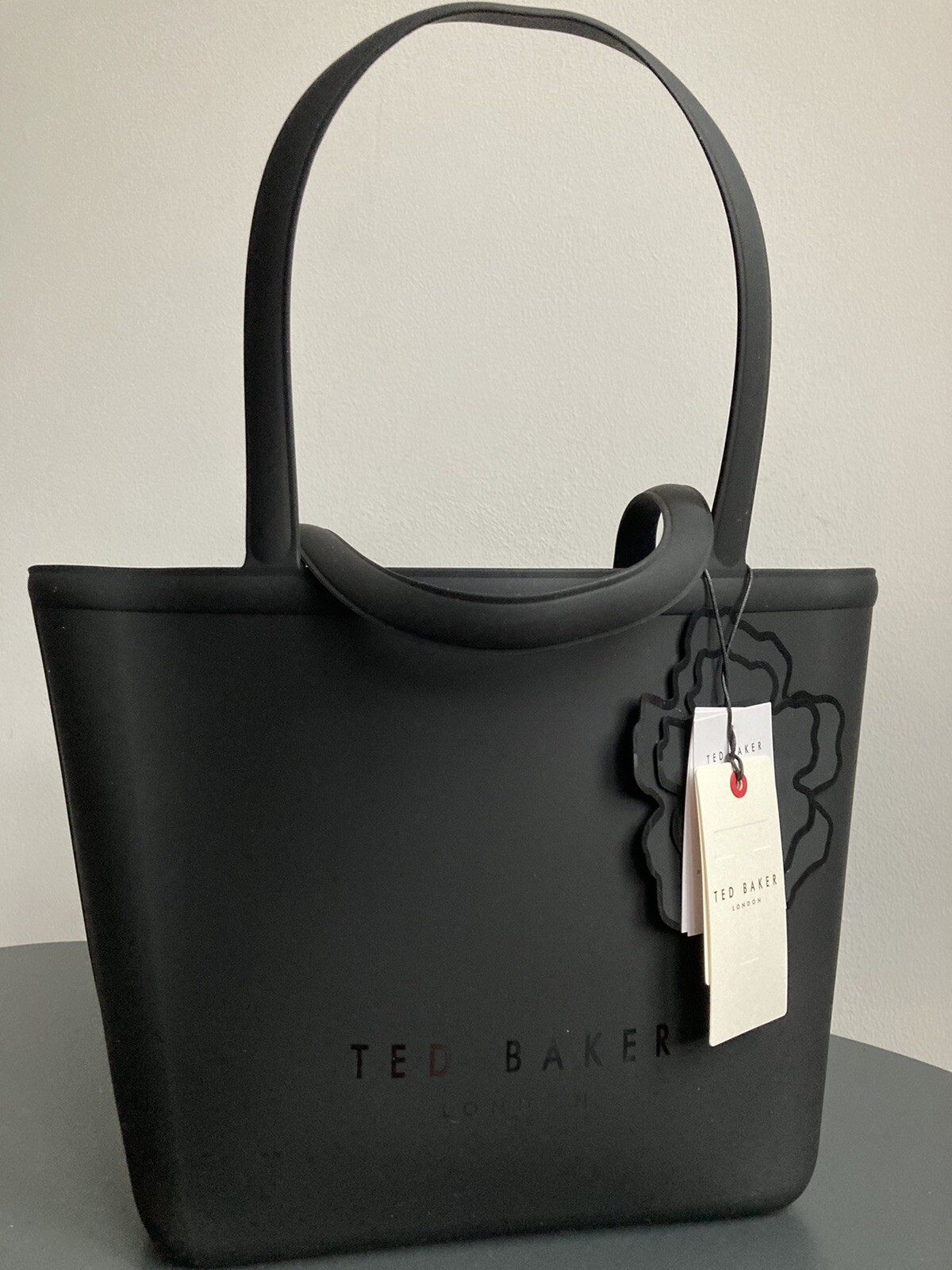 TED BAKER Jelliez Large Silicone shopper school Tote DESIGNER genuine black NEW eBay