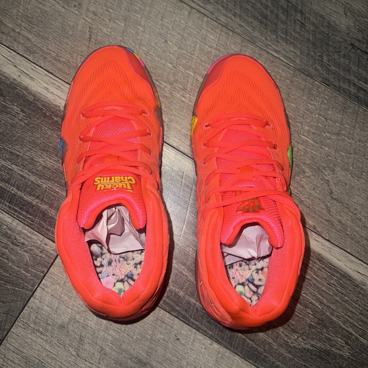Size 7 y GS) - Nike Kyrie 4 Lucky Charms 2018 BRAND NEW | eBay