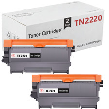 Image of 2 Toner Compatible With Brother HL2240 HL2240D HL2250DN HL2270DW TN2220