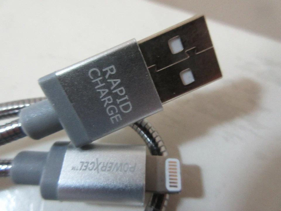 Кабель PowerXcel 4 фута металлический Micro USB быстрая зарядка и маршрутизатор Cisco Linksys - Изображение 4 из 4