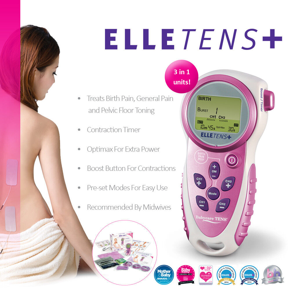 Elle TENS Plus Maternity TENS 3-in-1 with contraction timer, TEN