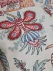 Pottery Barn Red Floral Butterflies 1 Euro Sham & 2 Standard Shams — photo 2