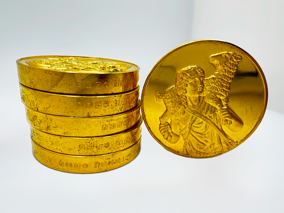 24k Electroplated Gold on Bronze 3-3/4 oz. Set of 6 - GS080 | eBay