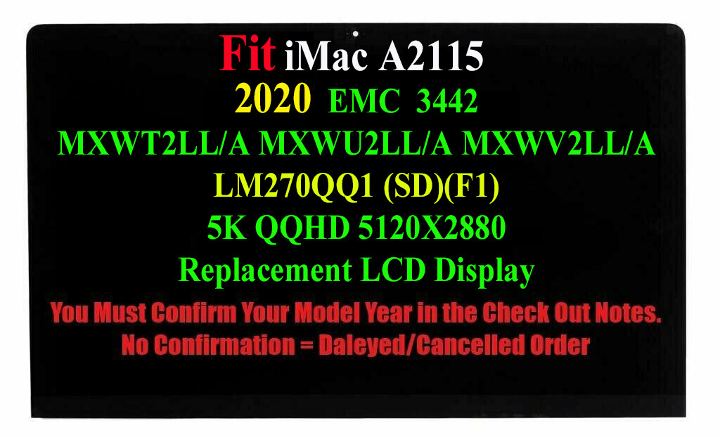Apple iMac Retina A2115 LM270QQ1 SDF1 27