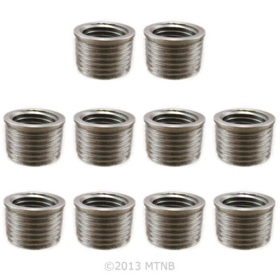 Time Sert 01182 1/4-18 Taper Pipe Stainless Steel Insert - 10 Pack