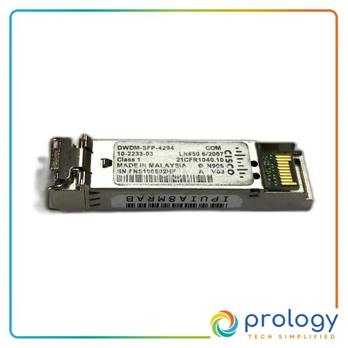 Cisco DWDM-SFP-4294 1Gb Base Dense Wavelength Division Pluggable 1542.94nm - 第 1/4 張圖片
