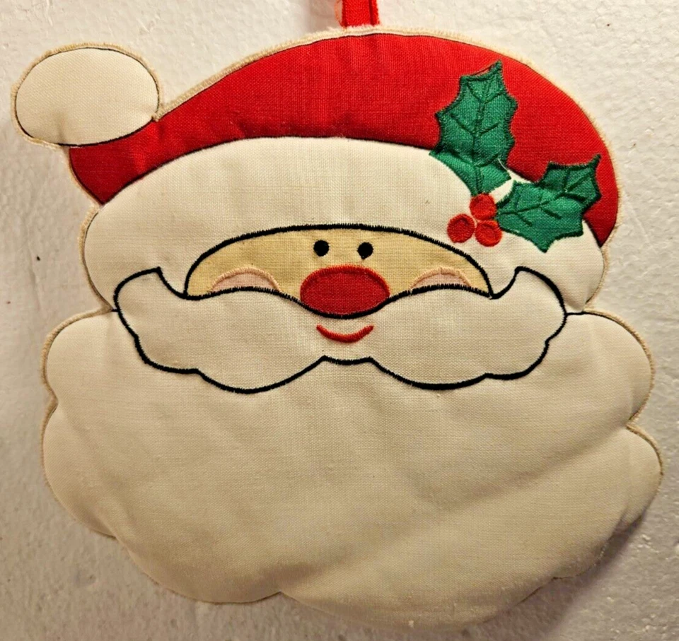 Christmas Baking Oven Mitt / Christmas Time/ Two Vintage  Pot Holders - Image 3 of 4