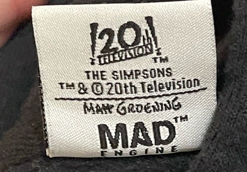 Mad Engine The Simpsons Hoodie Size Medium Skeletons Halloween Hooded Sweatshirt - Picture 7 of 12