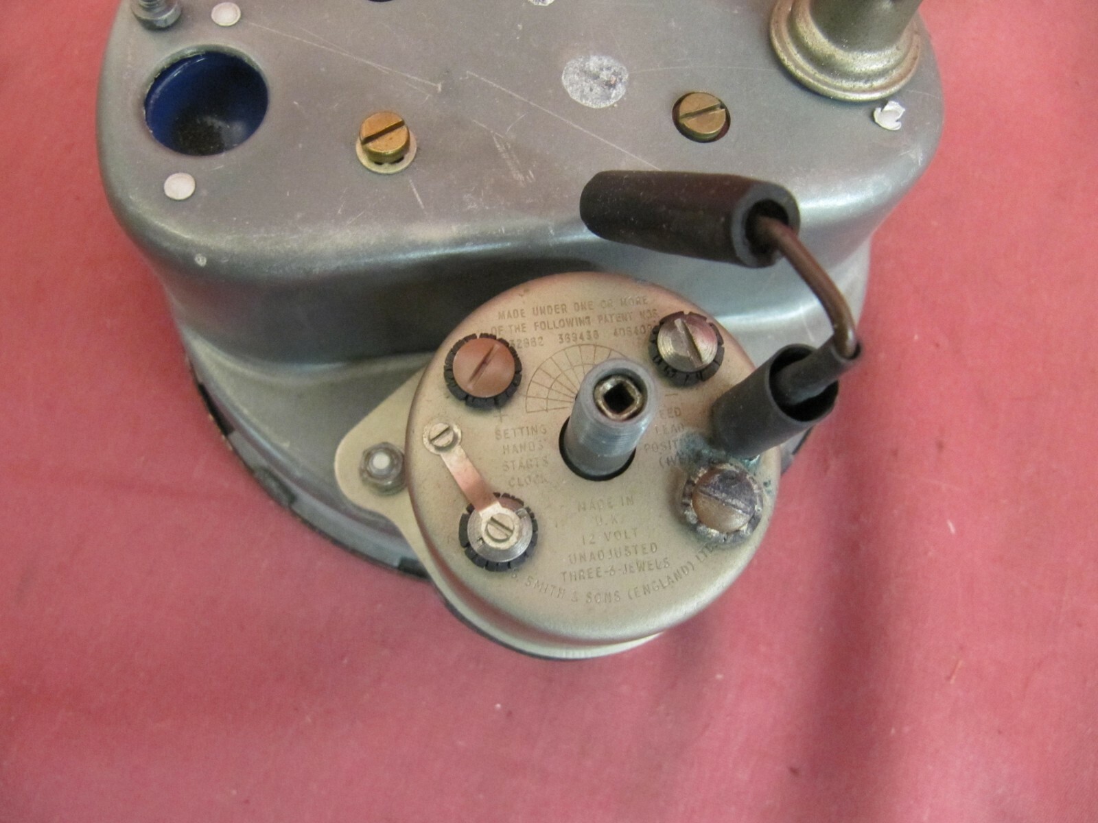 Smiths Jaguar Series 1 XKE Early Tachometer Revcounter with Clock
