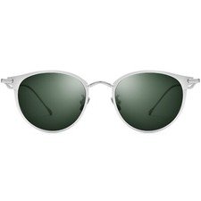 Round Sunglasses for Men Women Light Titanium Frame Polarized Lens Sonnenbrillen
