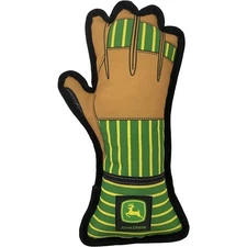 Pets First John Deere Glove Shaped Tug Toy with Inner Squeaker for Dogs & Cats