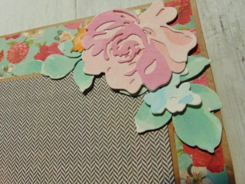 Handmade Mini Scrapbook Photo Album ocbrandy gift keepsake Altenew flower retro - Picture 13 of 23