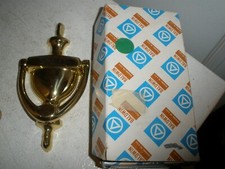 Forged Brass Door Knocker Polished Brass Baldwin Shelley in Box (O30)