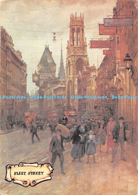 D118952 Fleet Street. Präzision. St. Dunstan im Westen. H. E. Tidmarsh. Colourmast
