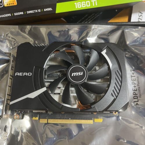 Tarjeta de gráficos MSI GeForce GTX 1660 Ti AERO ITX 6 GB GDDR6 PCIe - Imagen 1 de 2