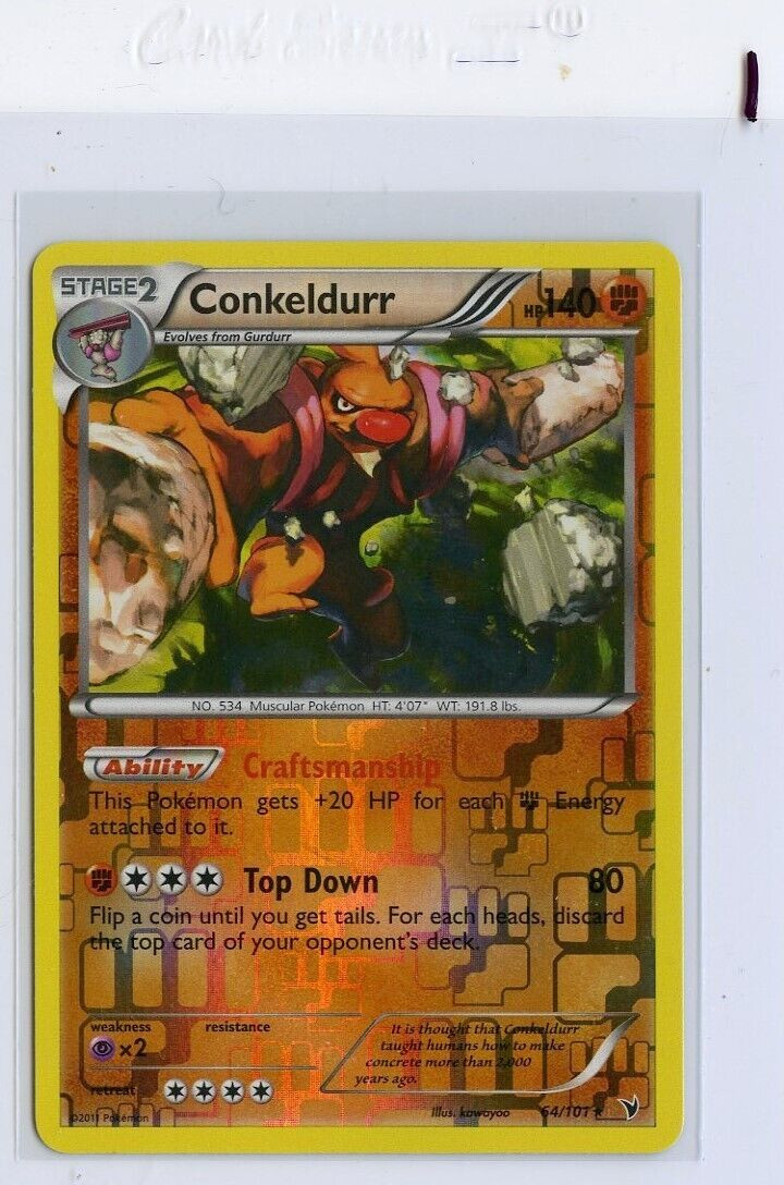Conkeldurr - Noble Victories Reverse Holo Rare #64/101 -NM