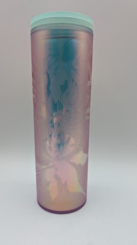 Starbucks 2022 Spring Soft Touch schillernde Meerjungfrau Meerjungfrau Meerjungfrau 16oz Twist Becher - Bild 4 von 9