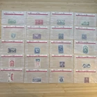 US Stamp Lot 20 Mint Singles MNH MH 1910s-1950s Collection Vintage Glassines