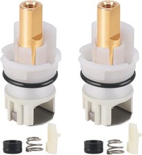 Delta Faucet Stem Assembly Replacement Kit with Rubber Seat and Spring, 2-Pack