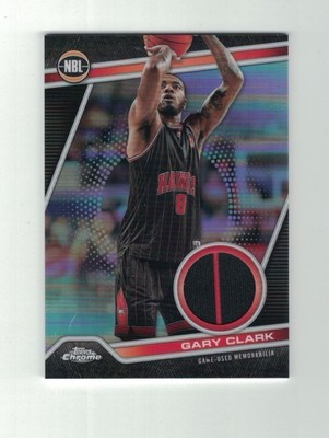 GARY CLARK 2023-24 Topps NBL Chrome SILVER REFRACTOR PATCH Jersey GAME USED