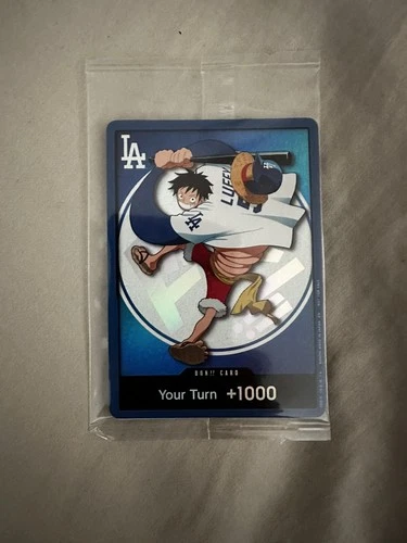 2026 ONE PIECE LOS ANGELES DODGERS MONKEY D LUFFY DON CARD PROMO 7/2/26 SEALED