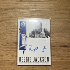 2018-19 Panini Encased Scripted Signatures  /49 Reggie Jackson #SC-RJK Auto 