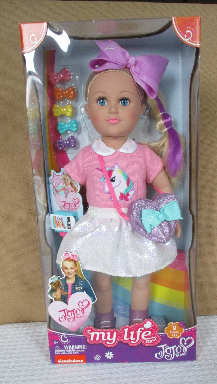 My Life As JoJo Siwa Doll With Selfie Stick 18" New In Box 2018