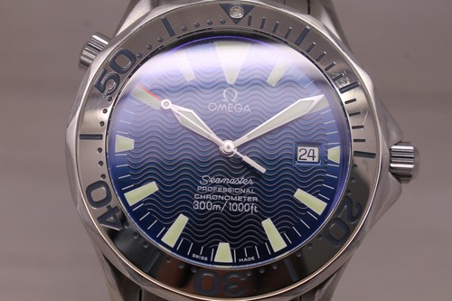 Omega Seamaster Professional 41mm Steel Automatic Mens Watch 168.1640 Blue Wave - Picture 5 of 7