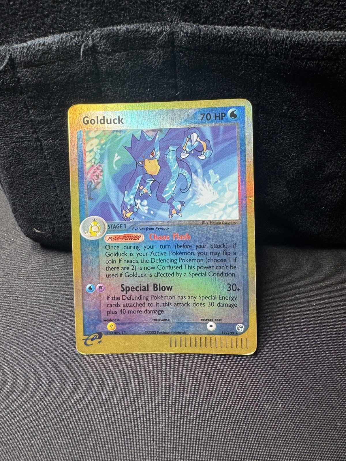 Golduck 17/100 Reverse Holo Rare EX Sandstorm E Series 2003 Pokemon Card
