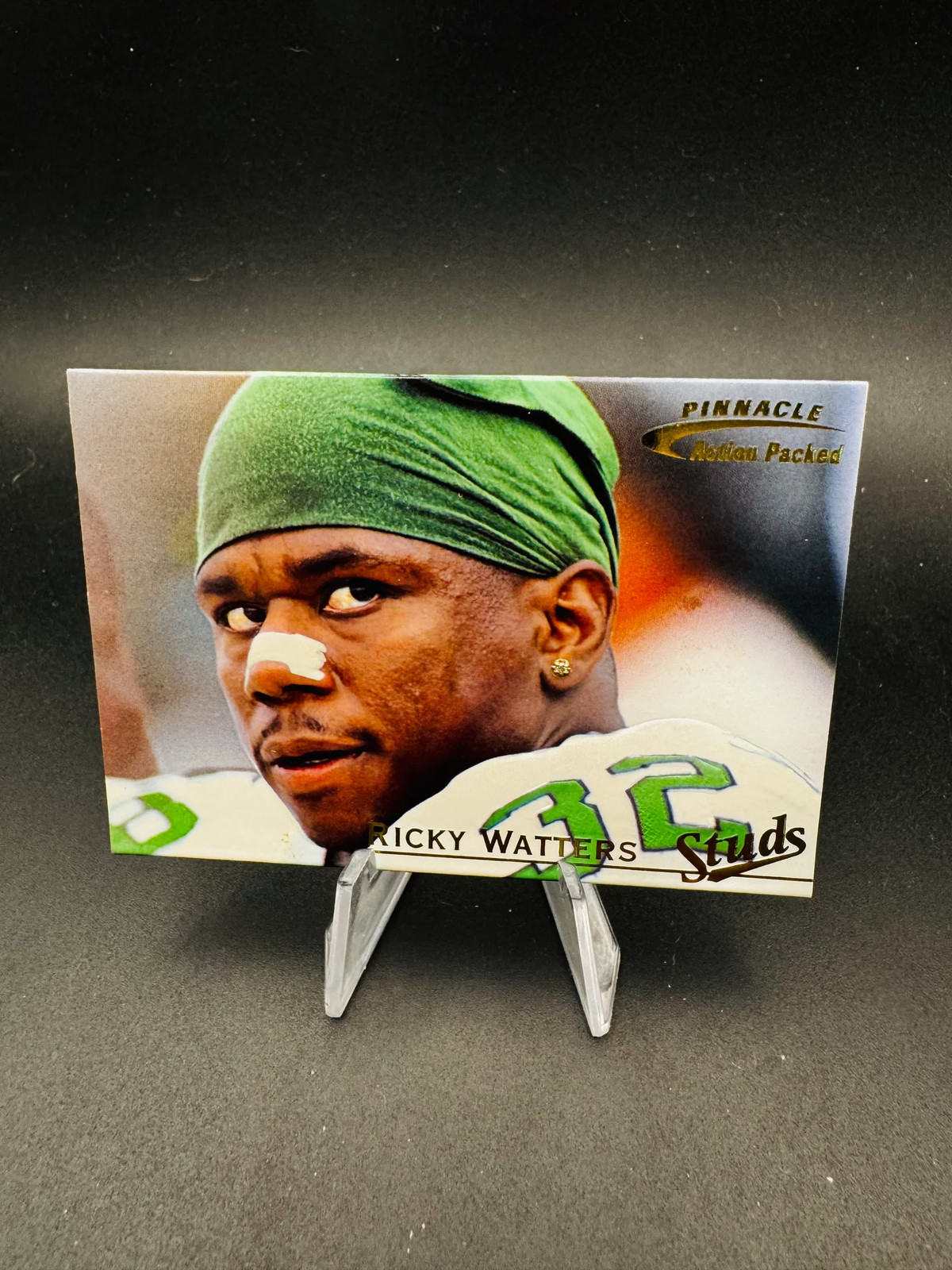 1996 Pinnacle Action Packed Studs Ricky Watters One of 1500 Eagles