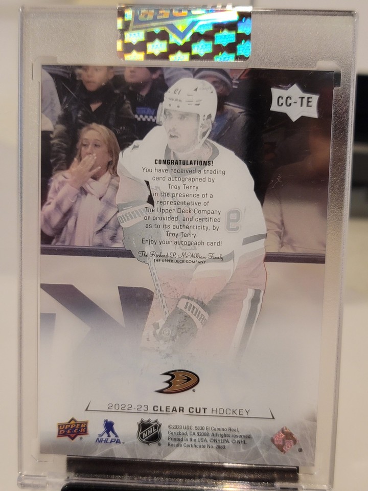 2024-25 Upper Deck Clear Cut TROY TERRY Auto Anaheim Ducks | eBay