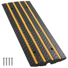 Uimoso 1 pcs Rubber Driveway Ramp, 33069 lbs Capacity 2.6" Height Threshold Ramp