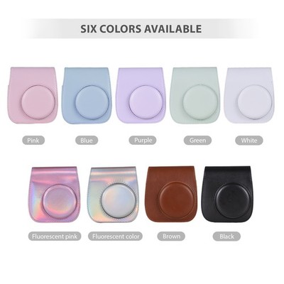 Instant Camera Storage Case Camera Bag PU Leather Magnetic Buckle With Shoulder