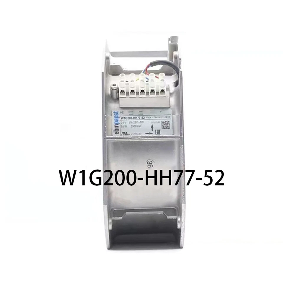 Inverter Control Cabinet Cooling Fan Ebm-paps 24VDC 55W 225*80mm W1G200-HH77-52 - Image 3 of 3