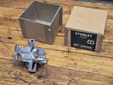 Vintage NOS Stanley 49 Bit Gauge Nickel Plated With Box NEW