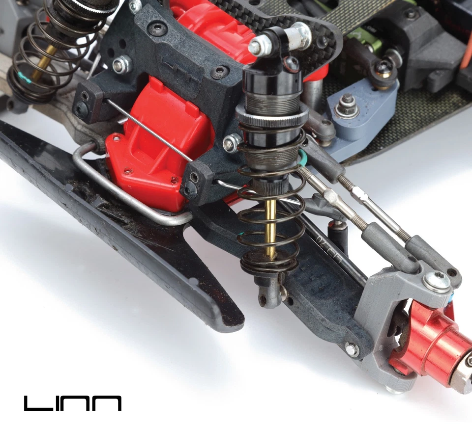 Tamiya Top Force Front Shock Tower Bracket Mount Anti Roll Bar TA01, TA02, DF01 - image 3 of 4