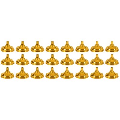  48 PCs Gold plattiert runde Flaggenhalterhalter Halterhalter Montage