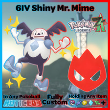 ✨ Shiny Alpha Mr. Mime 6IV + EVs ✨ Pokemon Legends ZA 🚀 Fast 🚀