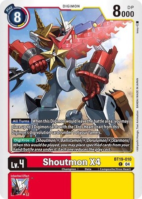 Shoutmon X4 BT19-010 C Release Special Booster 2.5 Common NM