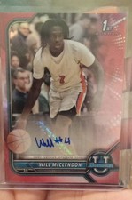 2021-22 Bowman University - Chrome Prospect Autographs Will McClendon...