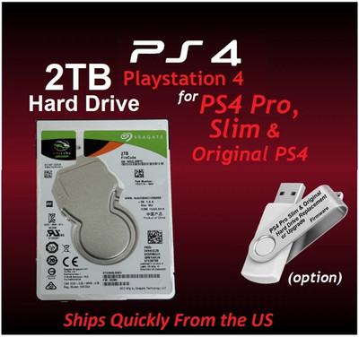2TB PS4 Pro, Slim & Original PS4 Internal Hard Drive Slim USB OS firmware option