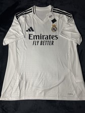 2024/2025 Adidas Real Madrid Home Jersey Men’s Size XL - Bellingham #5